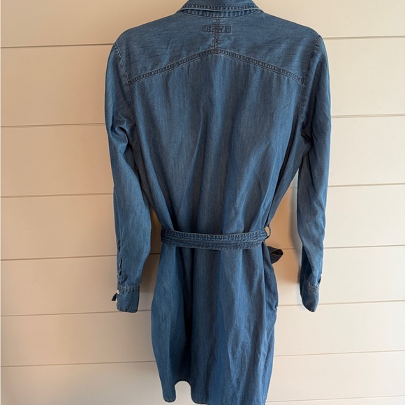 Banana Republic Button Up Shirt Dress, Size Large - Picture 6 of 8